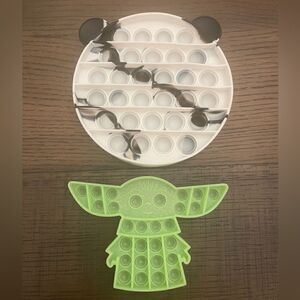 Pop It Fidget Toy Yoda Star Wars or Panda *Choose 1 or Bundle to Save*